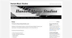 Desktop Screenshot of hansenmusicstudios.com